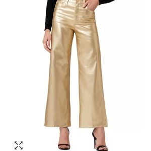 Joe’s Jeans MIA High Rise Gold Wide-Leg Jeans